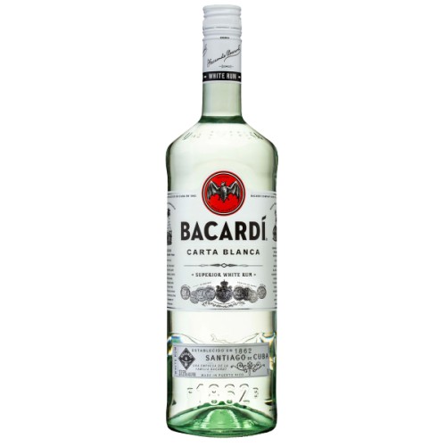 rum bacardi bianco 37° bottiglia l 1,00