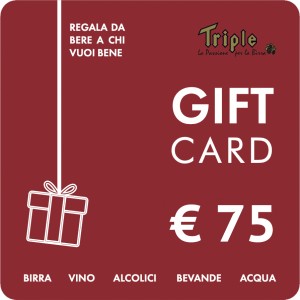 gift card 75€ tripleshop