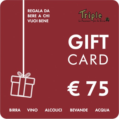 gift card 75€ tripleshop